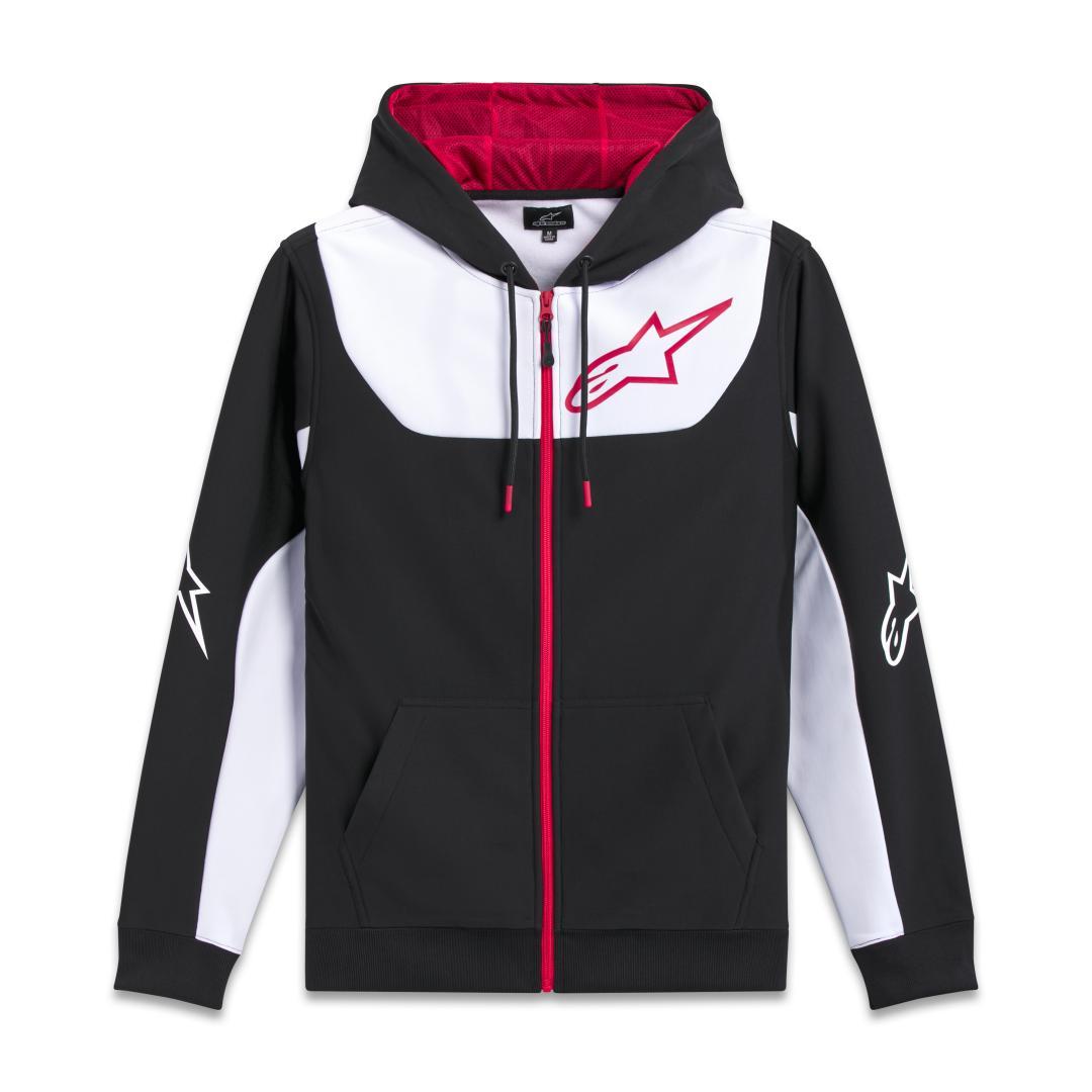 Mikina ALPINESTARS SESSIONS V3 - černá/bílá/červená