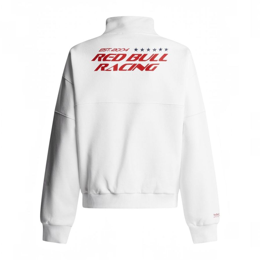 RED BULL mikina Pepe Jeans s 1/4 zipem - dámská bílá - Obrázek 2