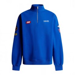 RED BULL mikina Pepe Jeans s 1/4 zipem - modrá